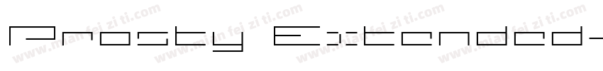Prosty Extended字体转换